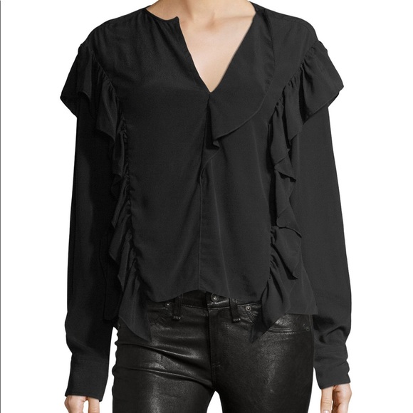 Etoile Isabel Marant Welby Ruffle Blouse - Picture 3 of 9